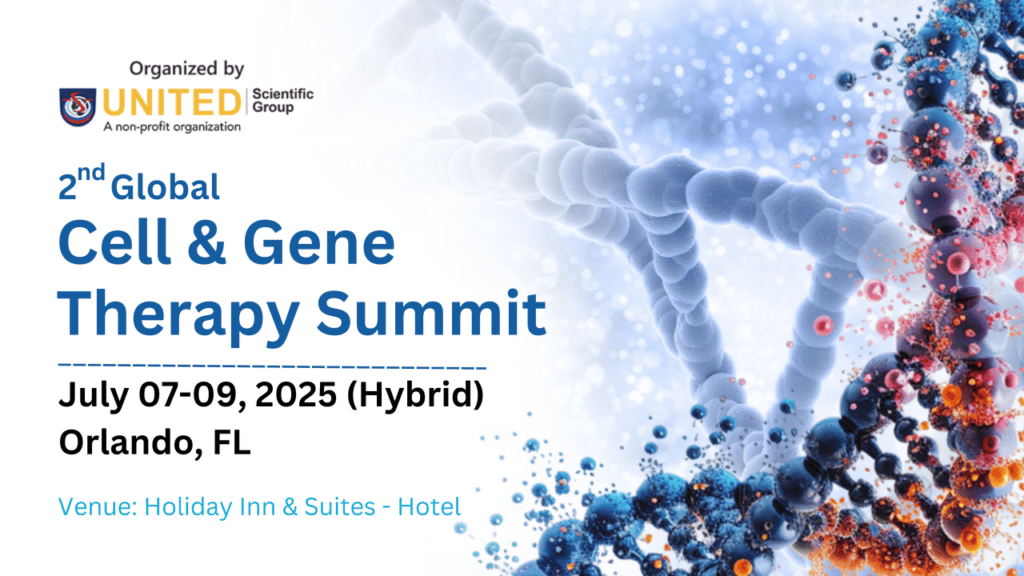 2nd Global Cell and Gene Therapy Summit 2025 in Orlando Florida, hybrid conference organized by UNITED Scientific Group featuring molecular visualization